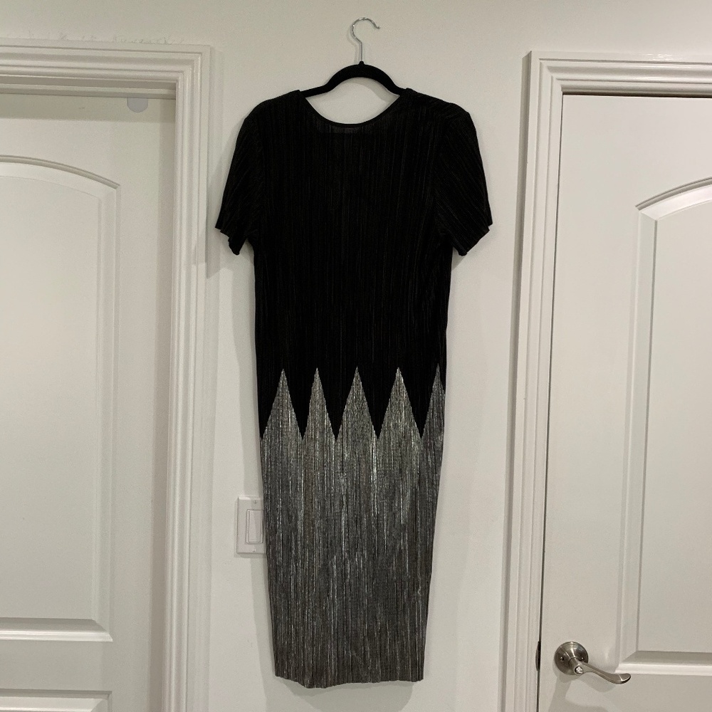 Top Shop black and silver dress. Open Back